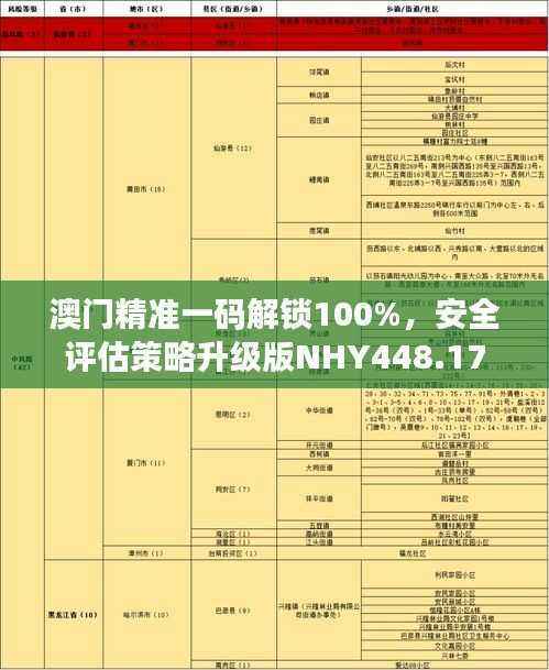 澳门精准一码解锁100%,安全评估策略升级版NHY448.17