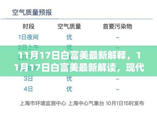 白富美全新解读,现代语境下的11月17日阐释