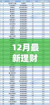 探秘特色小店理财宝藏,12月最新理财产品排行榜及小巷深处的理财新纪元。