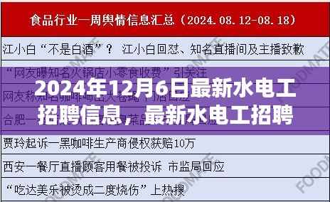 最新水电工招聘信息公告——2024年专刊