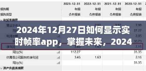 掌握未来!2024年实时帧率显示app使用指南与帧率显示技巧