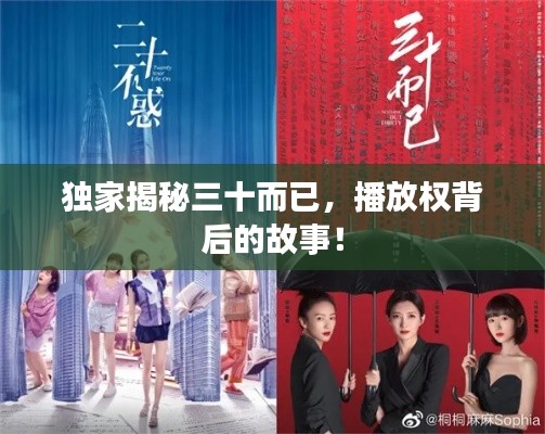 独家揭秘三十而已,播放权背后的故事!