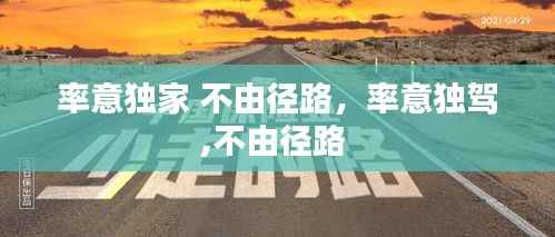 率意独家 不由径路,率意独驾,不由径路