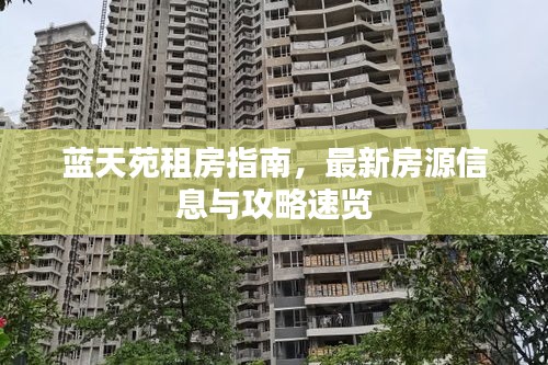 蓝天苑租房指南,最新房源信息与攻略速览